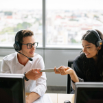 Collaborateur ProContact en campagne de télévente externalisée — prospection B2B Île Maurice
