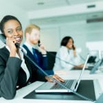 Équipe d’un centre appels prospection lors du lancement d’une campagne B2B